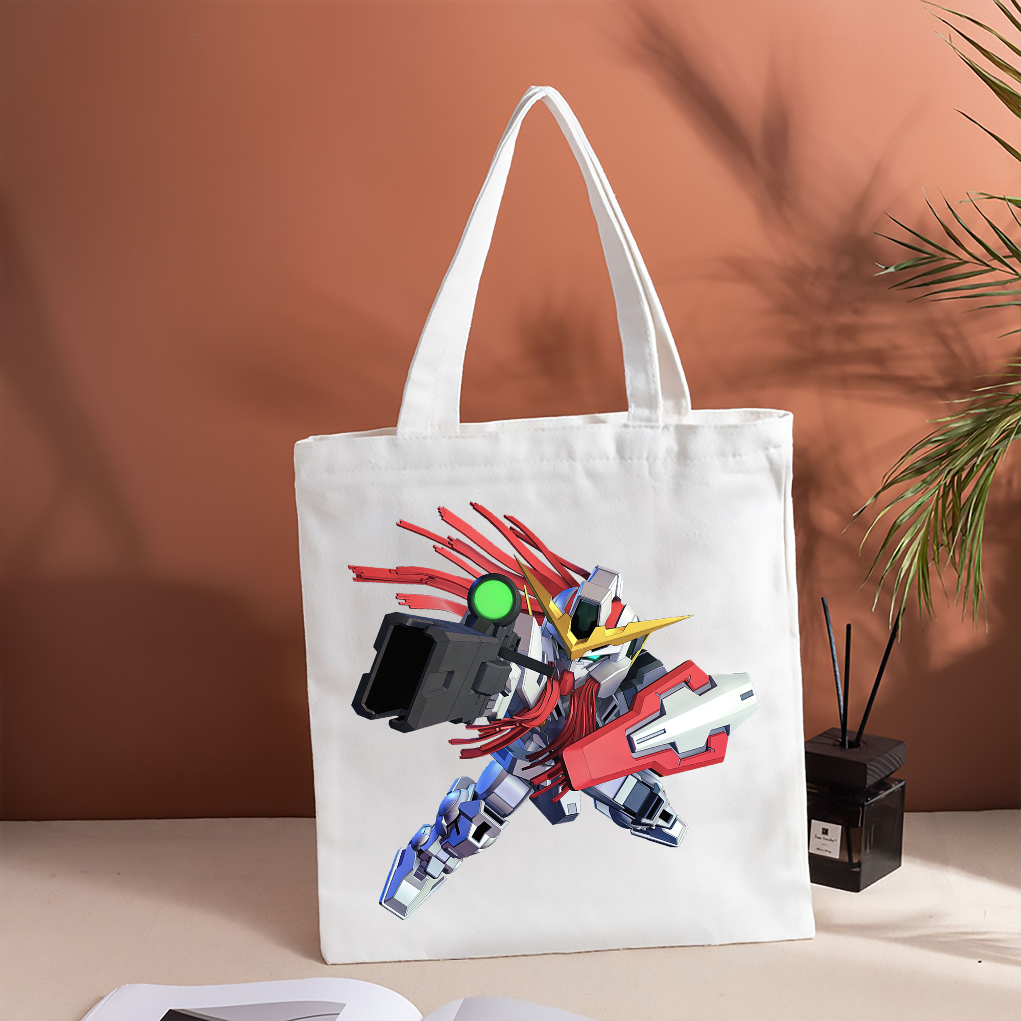 機動戦士ガンダム Mobile Suit Gundam 縦型キャンバス生地手提げバッグ　トートバッグ