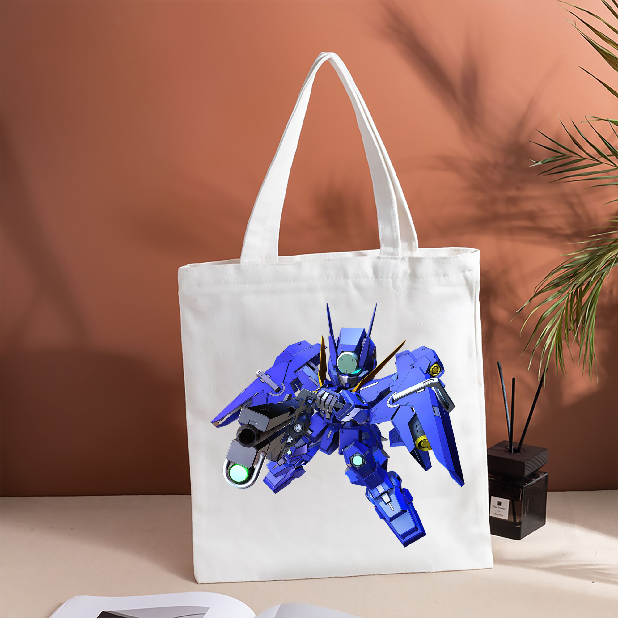 機動戦士ガンダム Mobile Suit Gundam 縦型キャンバス生地手提げバッグ　トートバッグ