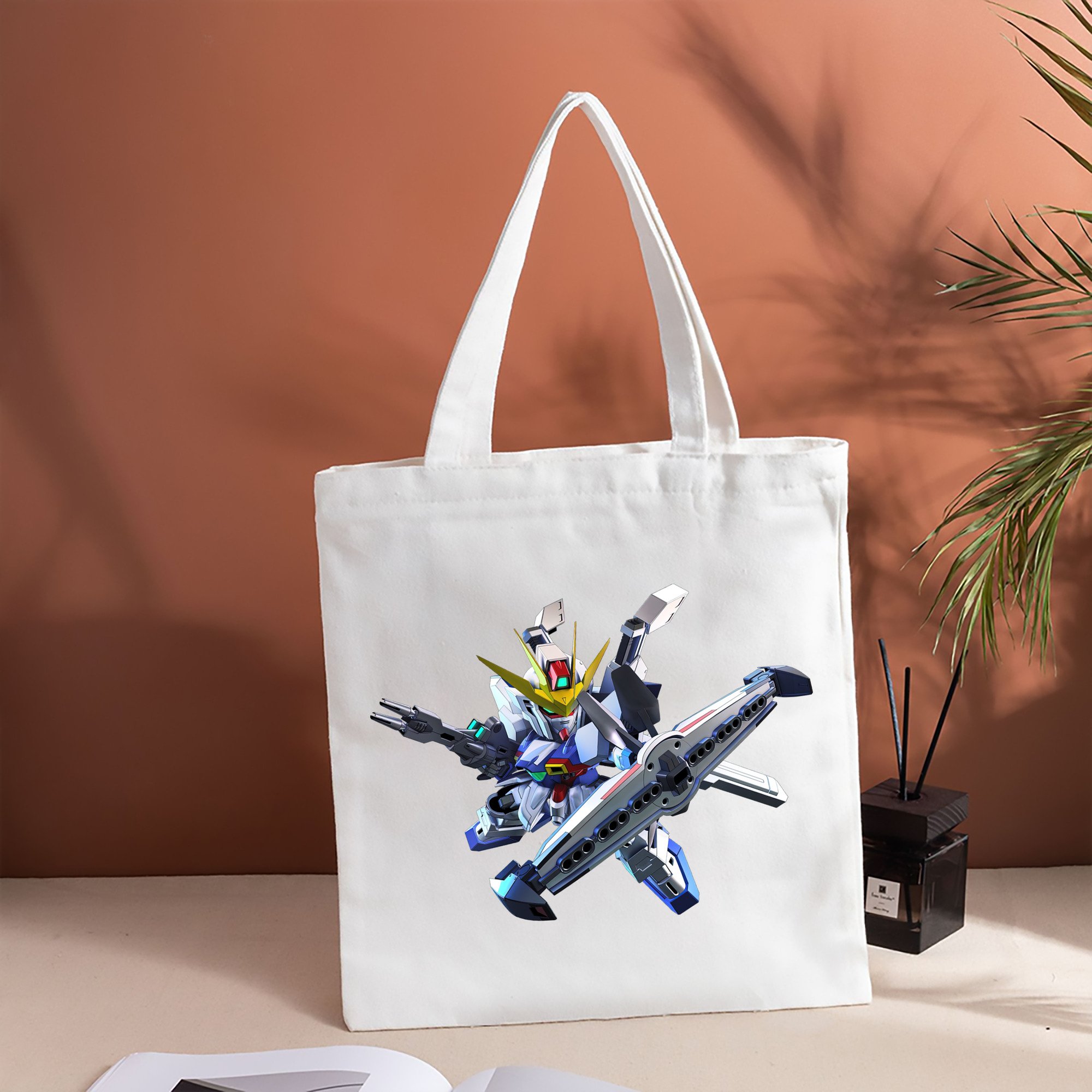 機動戦士ガンダム Mobile Suit Gundam 縦型キャンバス生地手提げバッグ　トートバッグ