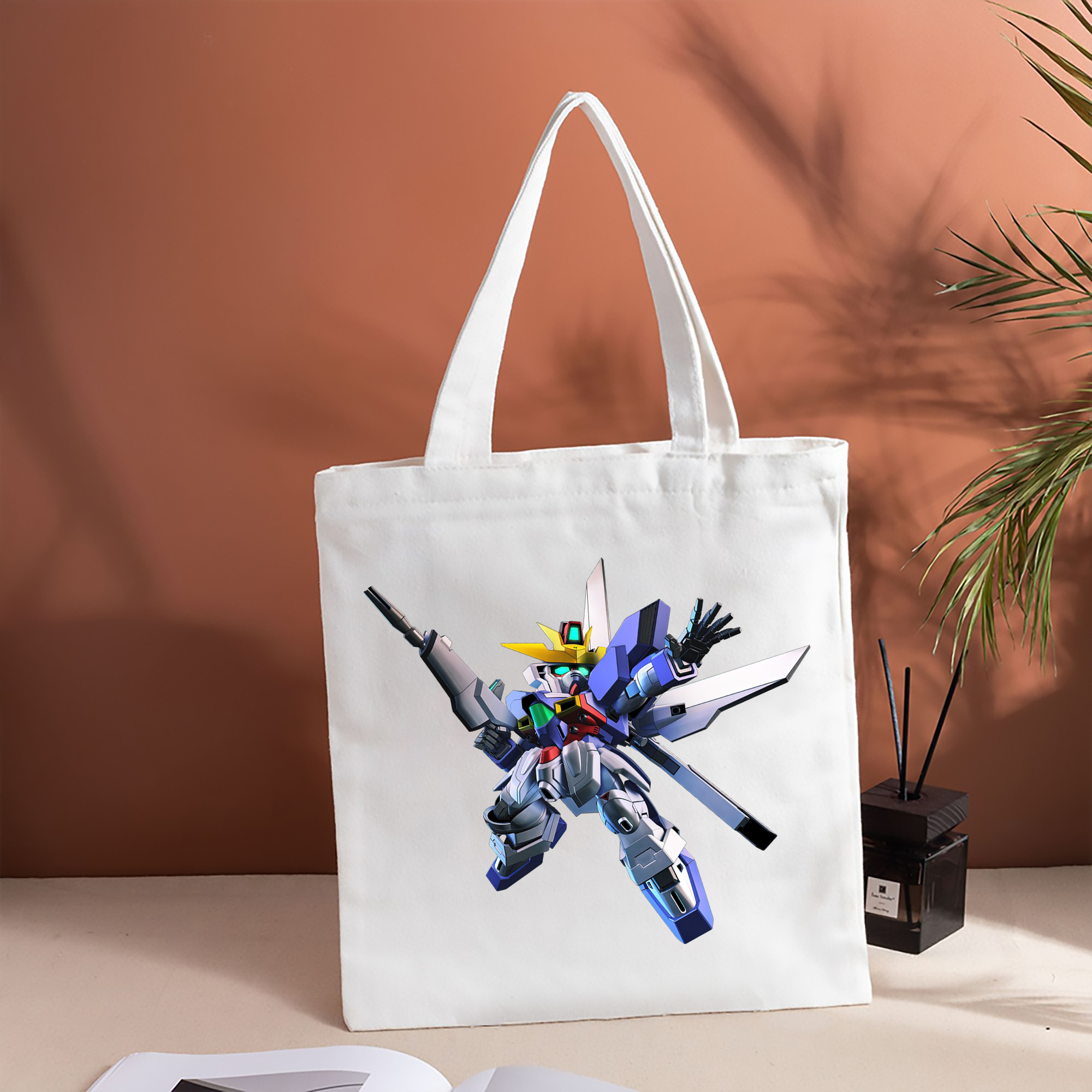 機動戦士ガンダム Mobile Suit Gundam 縦型キャンバス生地手提げバッグ　トートバッグ