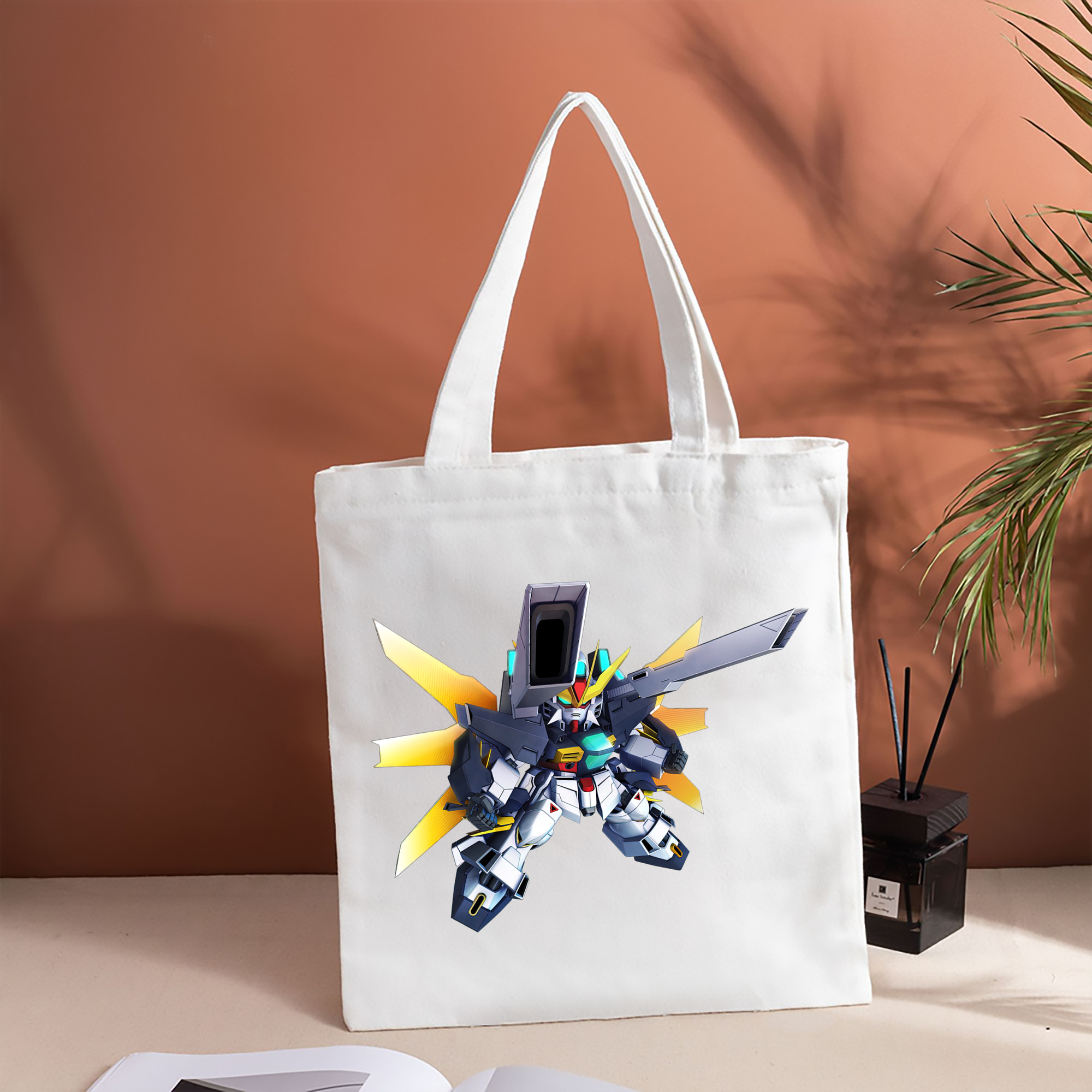 機動戦士ガンダム Mobile Suit Gundam 縦型キャンバス生地手提げバッグ　トートバッグ