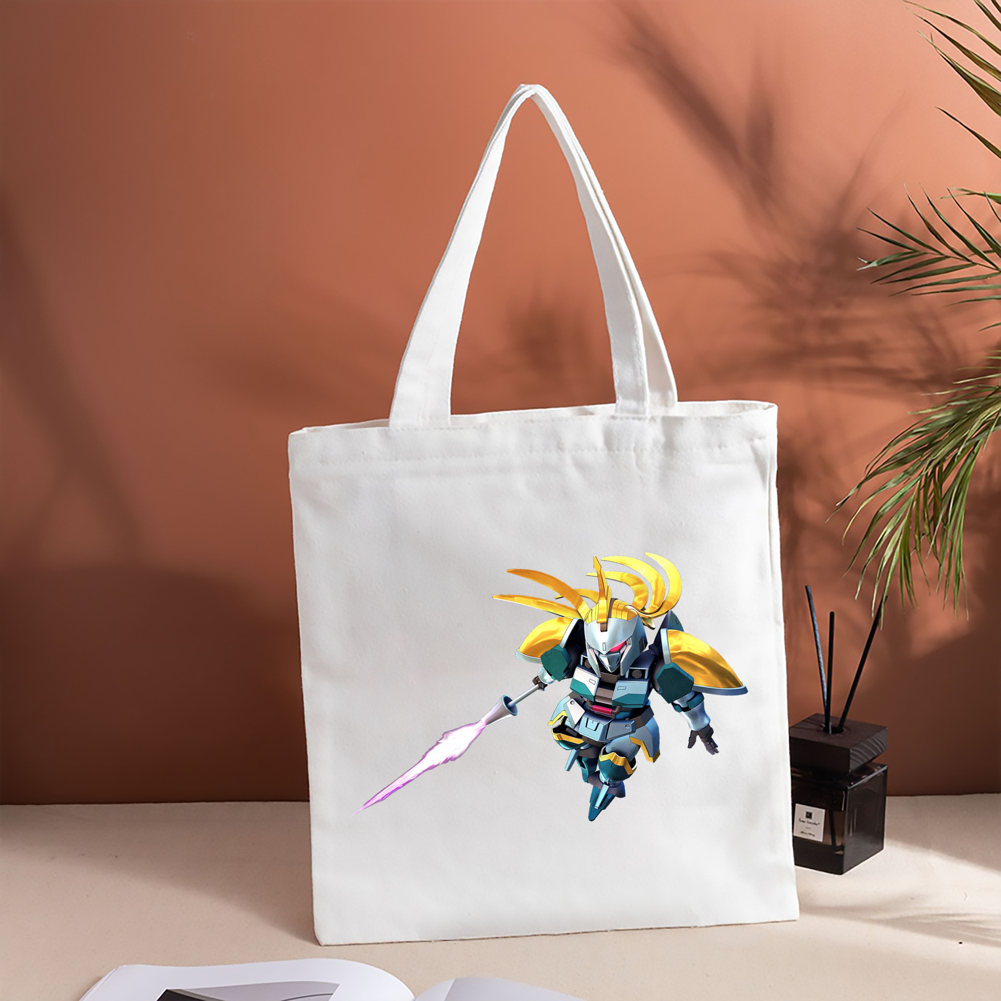 機動戦士ガンダム Mobile Suit Gundam 縦型キャンバス生地手提げバッグ　トートバッグ