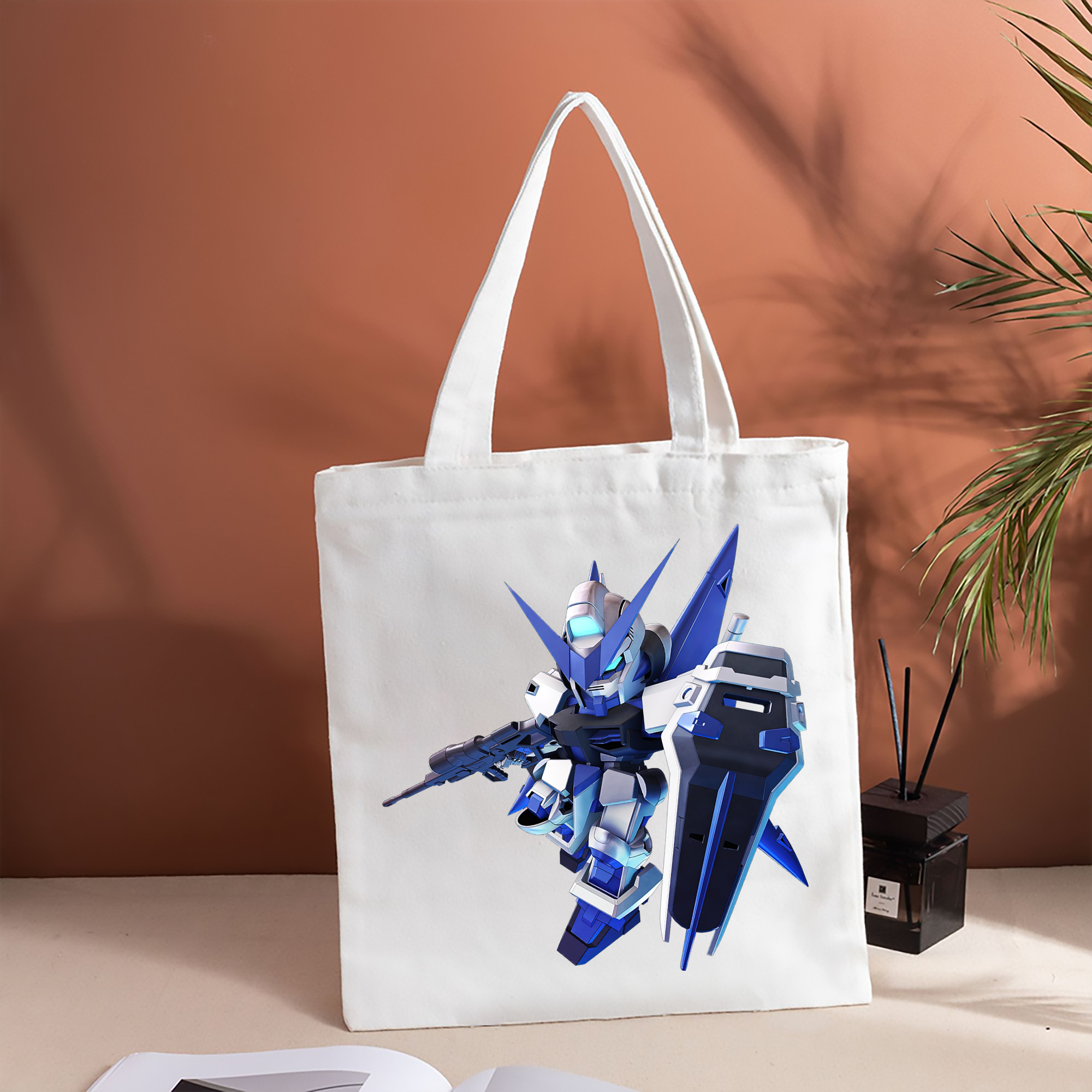 機動戦士ガンダム Mobile Suit Gundam 縦型キャンバス生地手提げバッグ　トートバッグ