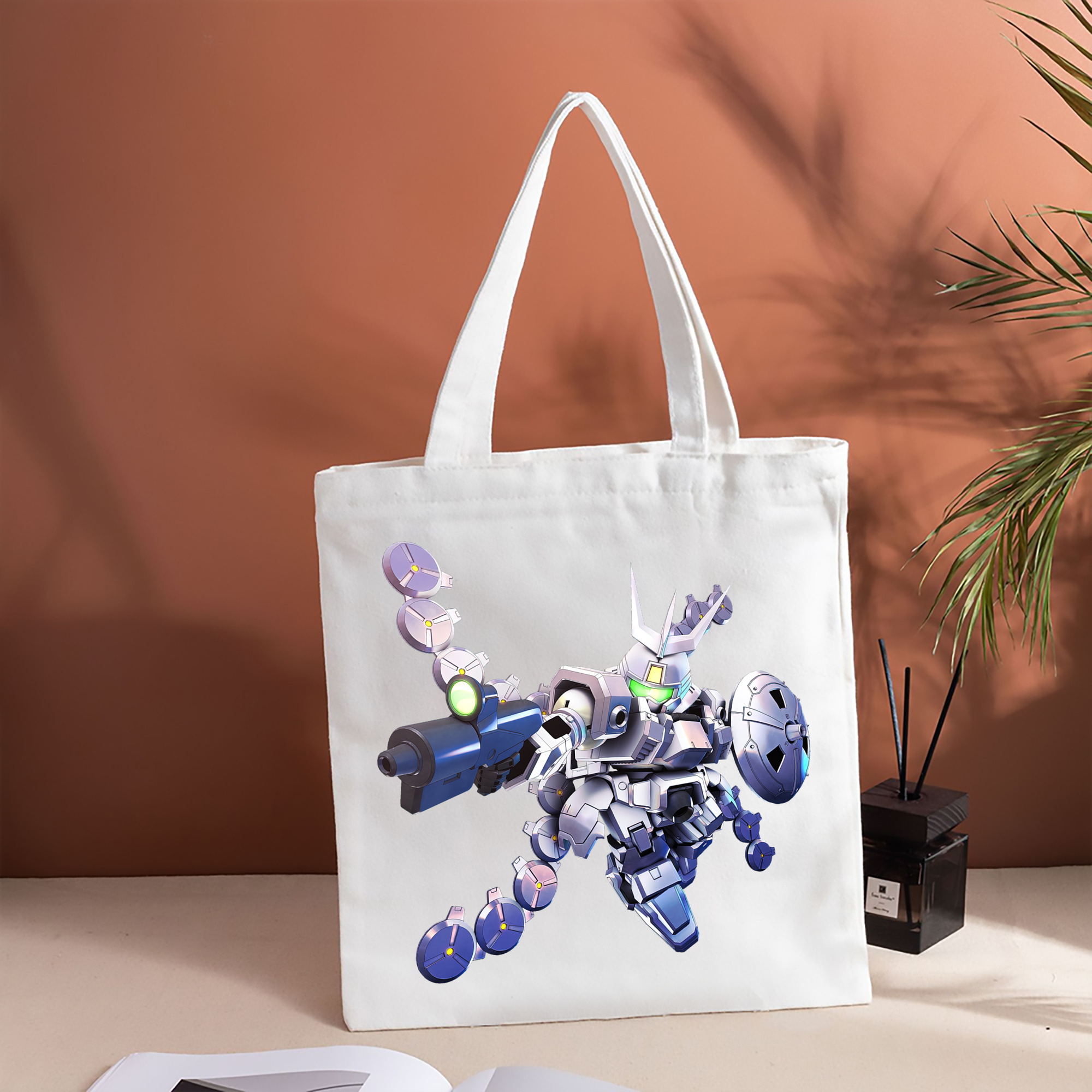 機動戦士ガンダム Mobile Suit Gundam 縦型キャンバス生地手提げバッグ　トートバッグ