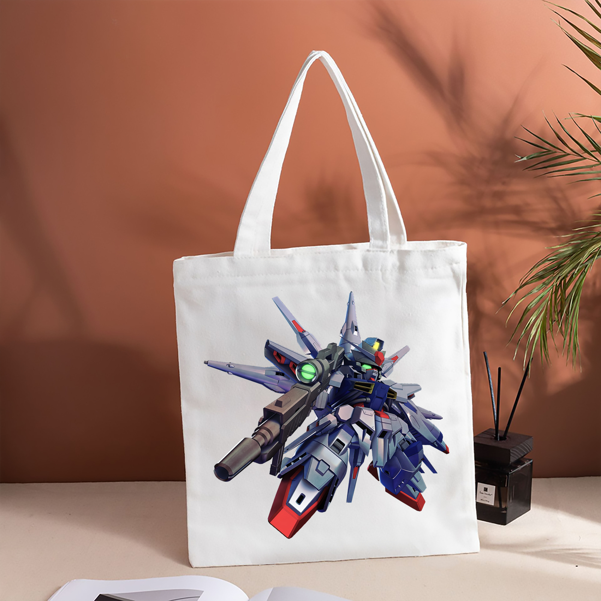 機動戦士ガンダム Mobile Suit Gundam 縦型キャンバス生地手提げバッグ　トートバッグ