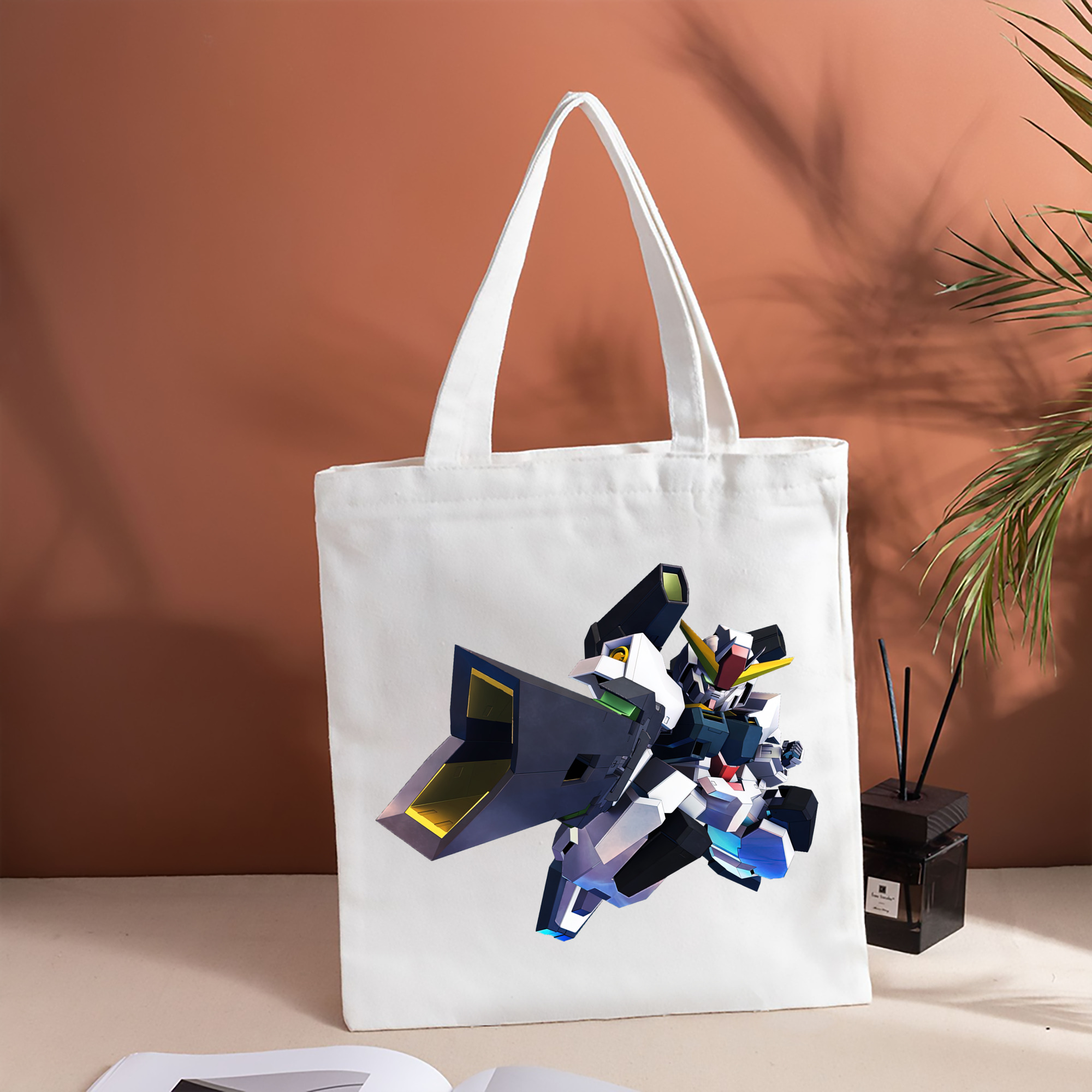 機動戦士ガンダム Mobile Suit Gundam 縦型キャンバス生地手提げバッグ　トートバッグ