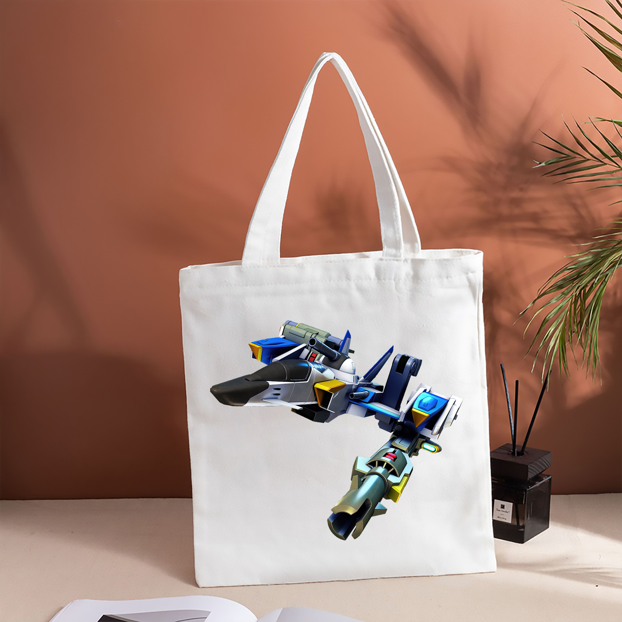 機動戦士ガンダム Mobile Suit Gundam 縦型キャンバス生地手提げバッグ　トートバッグ