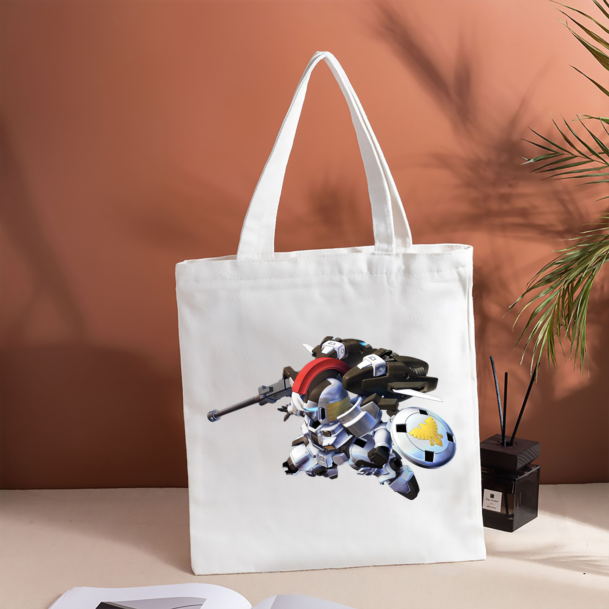 機動戦士ガンダム Mobile Suit Gundam 縦型キャンバス生地手提げバッグ　トートバッグ