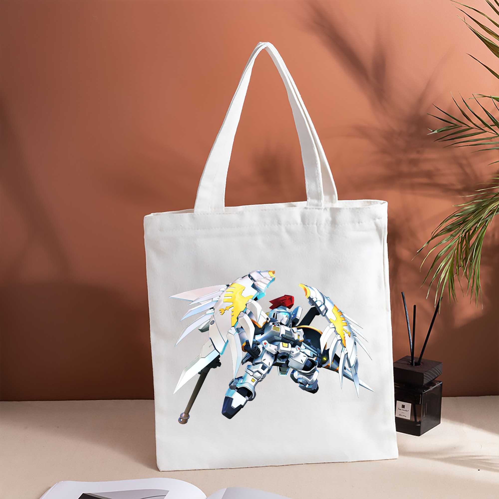 機動戦士ガンダム Mobile Suit Gundam 縦型キャンバス生地手提げバッグ　トートバッグ