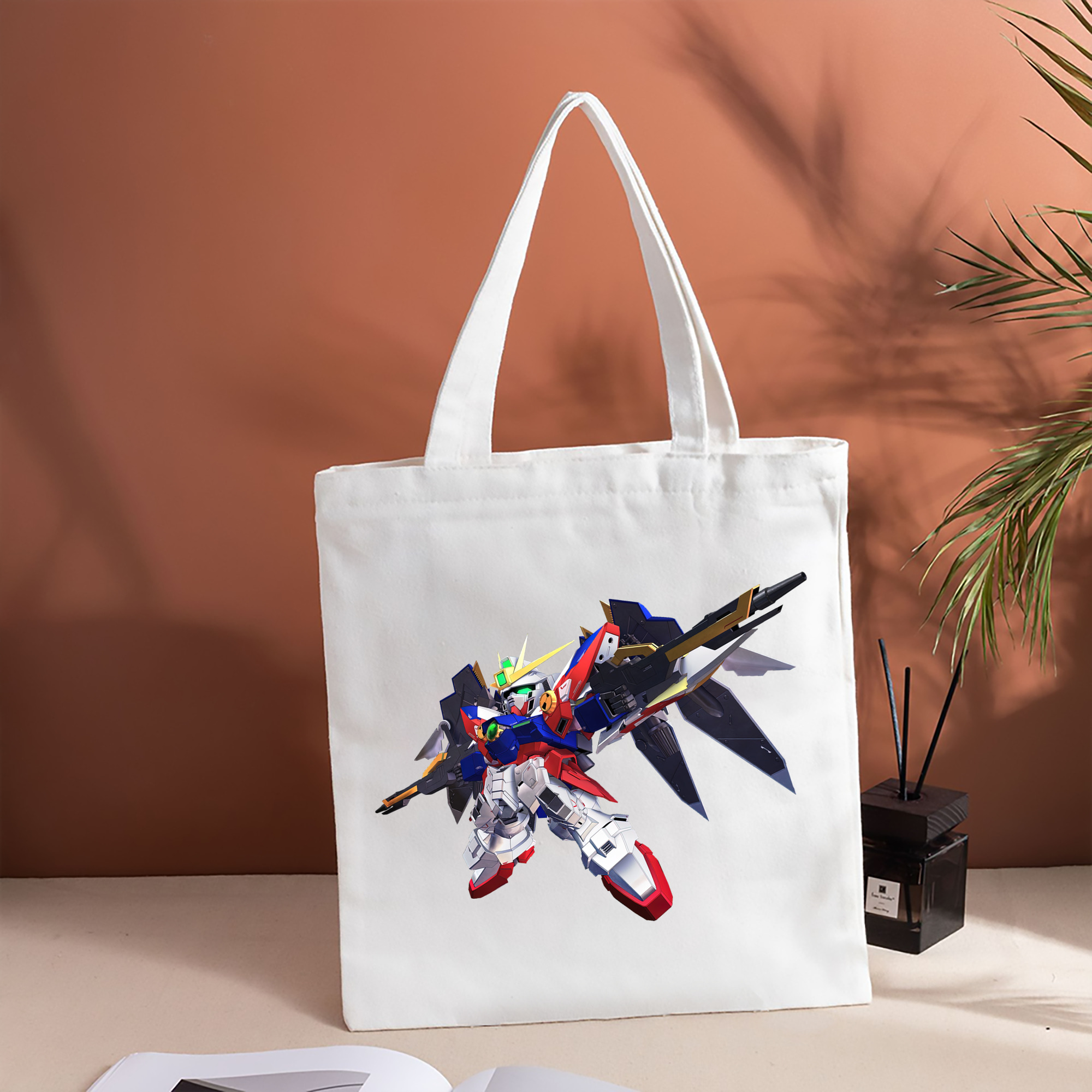 機動戦士ガンダム Mobile Suit Gundam 縦型キャンバス生地手提げバッグ　トートバッグ