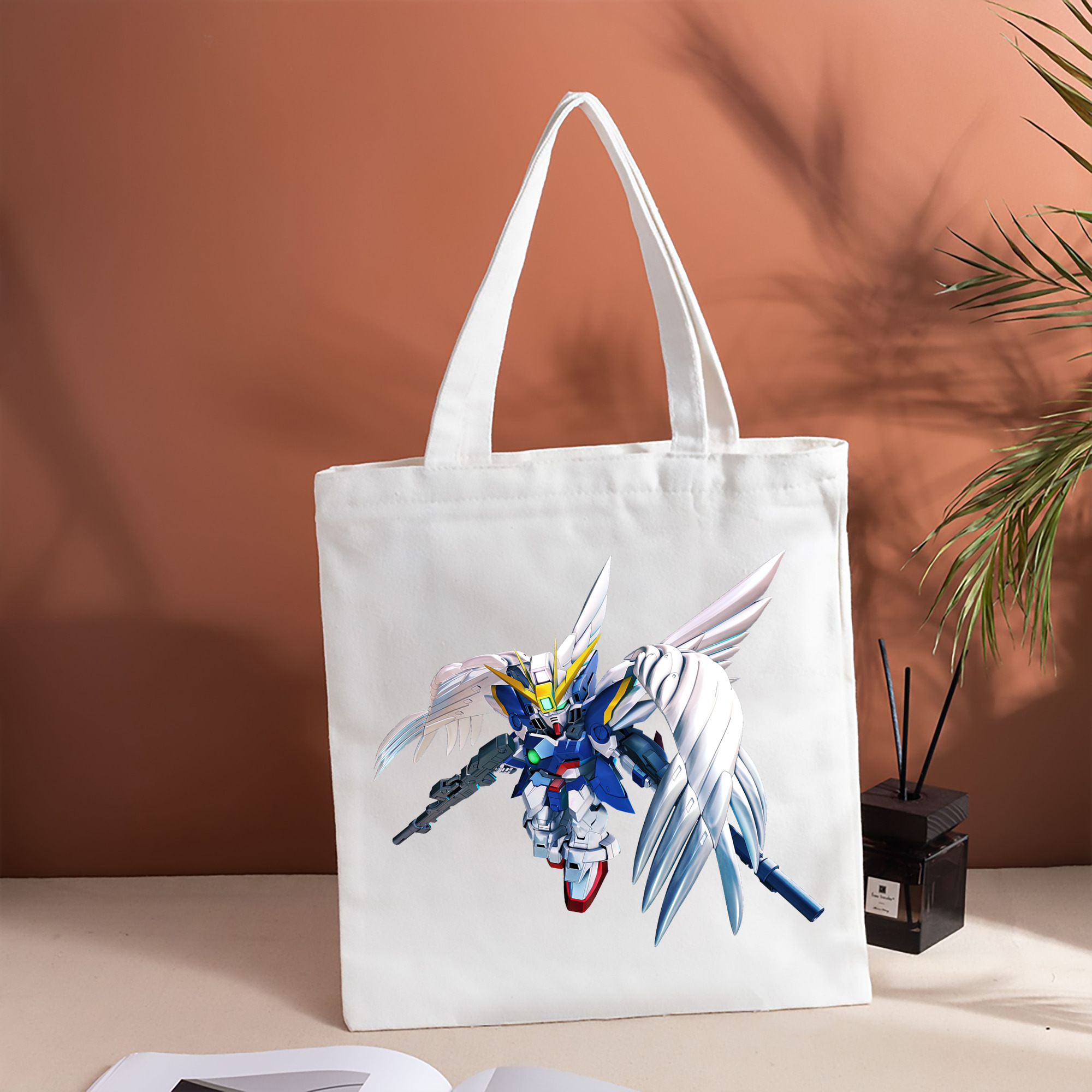 機動戦士ガンダム Mobile Suit Gundam 縦型キャンバス生地手提げバッグ　トートバッグ