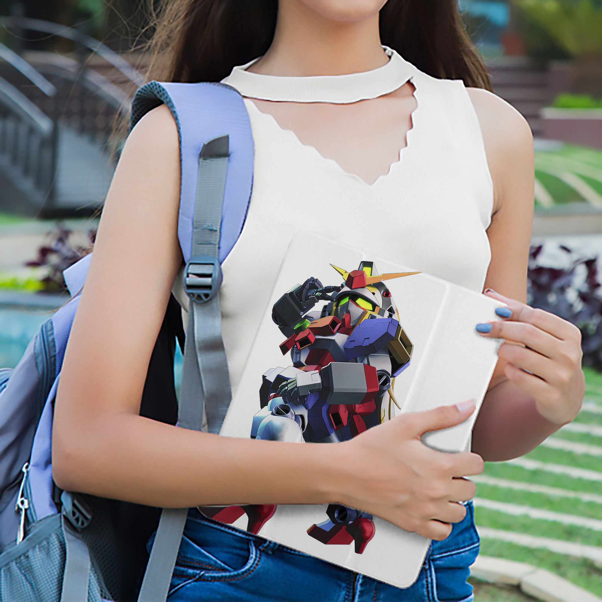 機動戦士ガンダム Mobile Suit Gundam IPad ケース ペン収納付き 三つ折りスタンド PUレザー×シリコン 対応機種9.5/10.5/10.9インチ